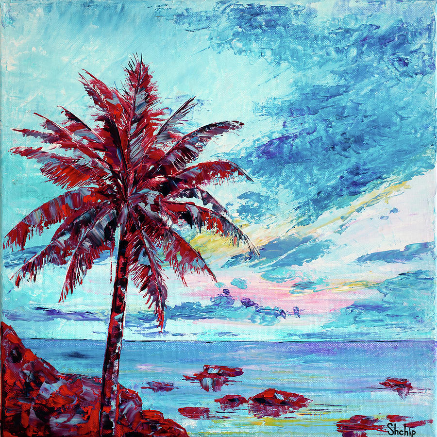 Palm Tree Painting by Natalia Shchipakina - Pixels