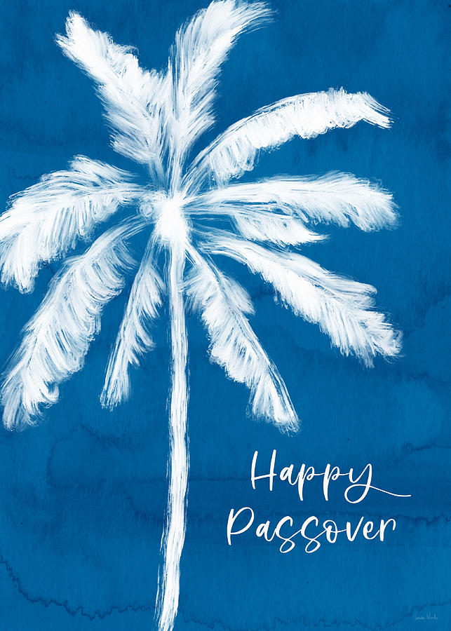 Palm Tree Passover- Art by Linda Woods Mixed Media by Linda Woods