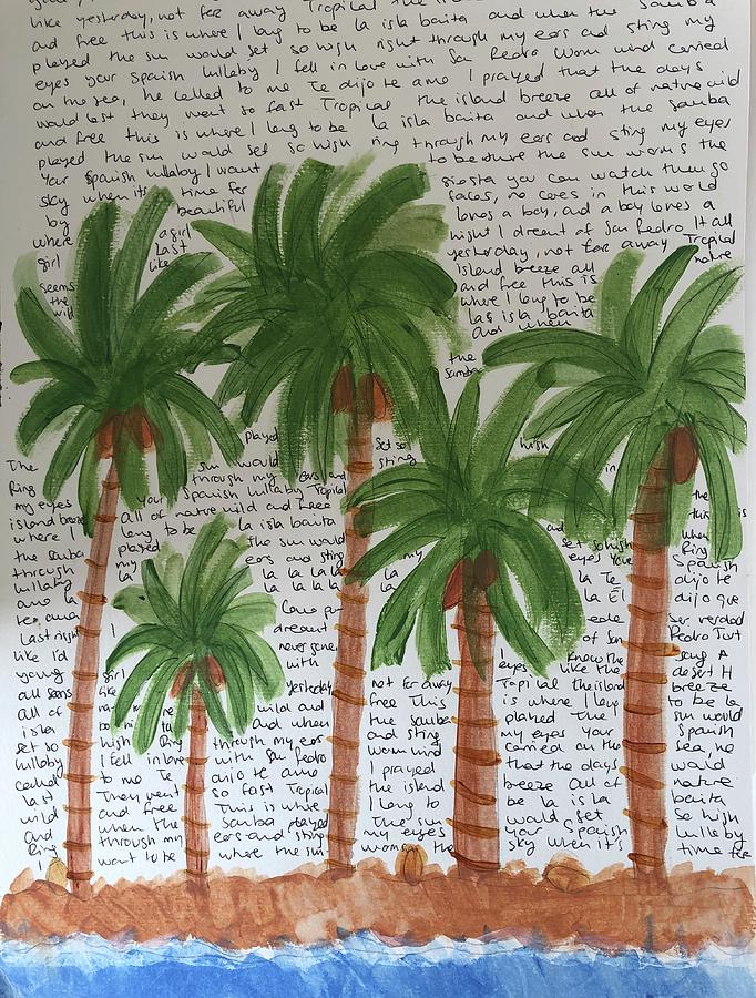 Palm trees Painting by Belen Riano - Fine Art America