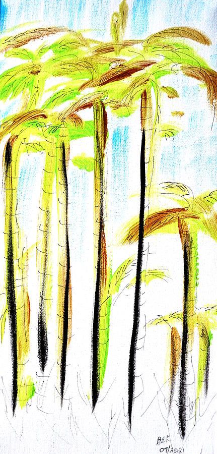 Palm Trees Painting by Brent Knippel