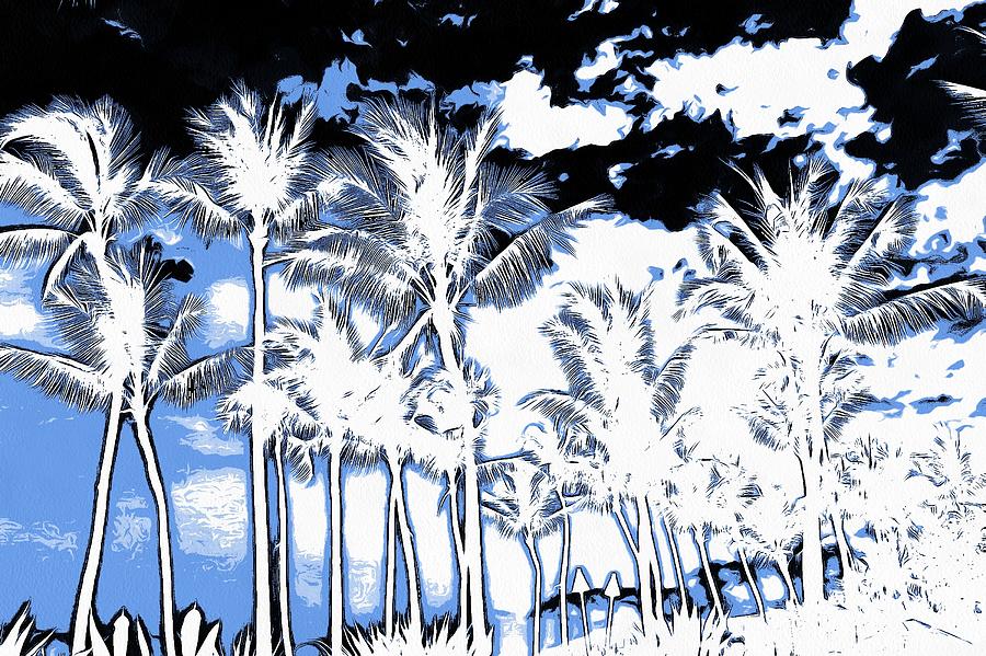 Palm Trees Mirage Photograph by John Handfield