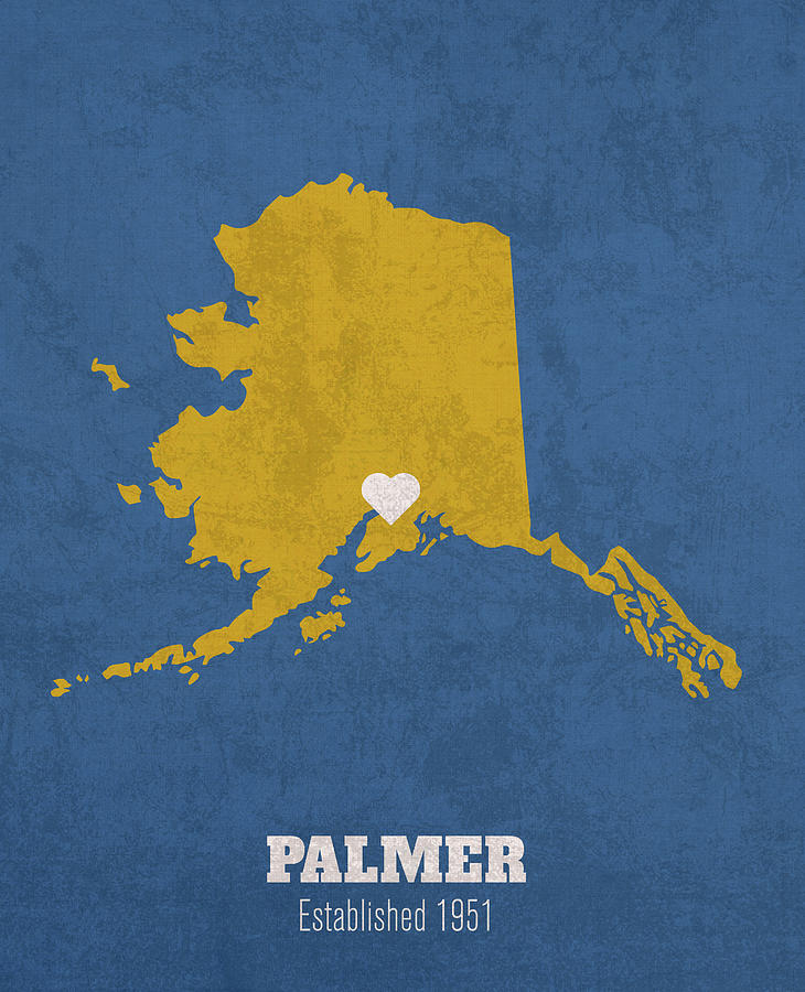 Palmer Alaska City Map Founded 1951 University of Alaska Fairbanks ...