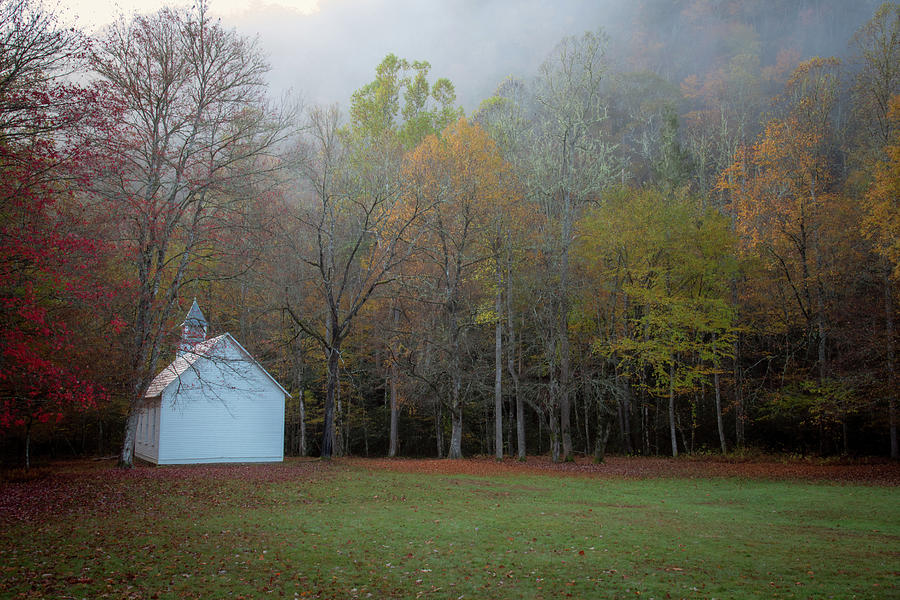 Palmer Chapel in Cataloochee Valley Photograph by Robert J Wagner