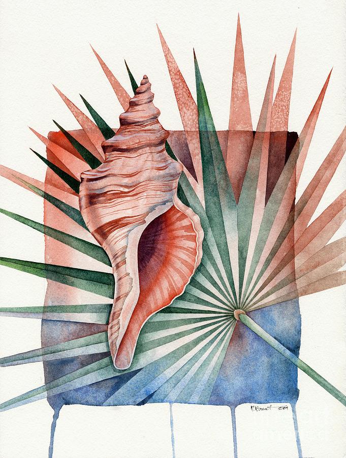 Shell Painting - Palmetto Conch by Paul Brent