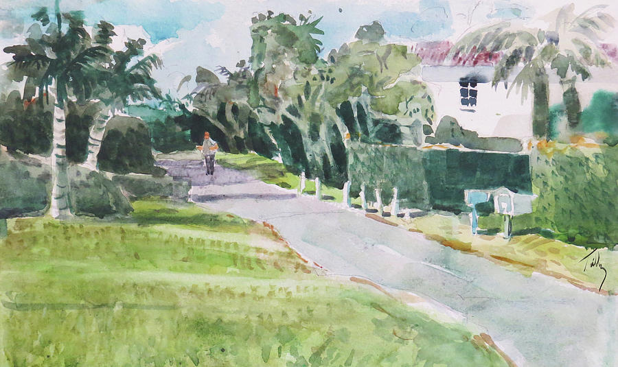Palmetto Lane Painting by Thomas Tribby