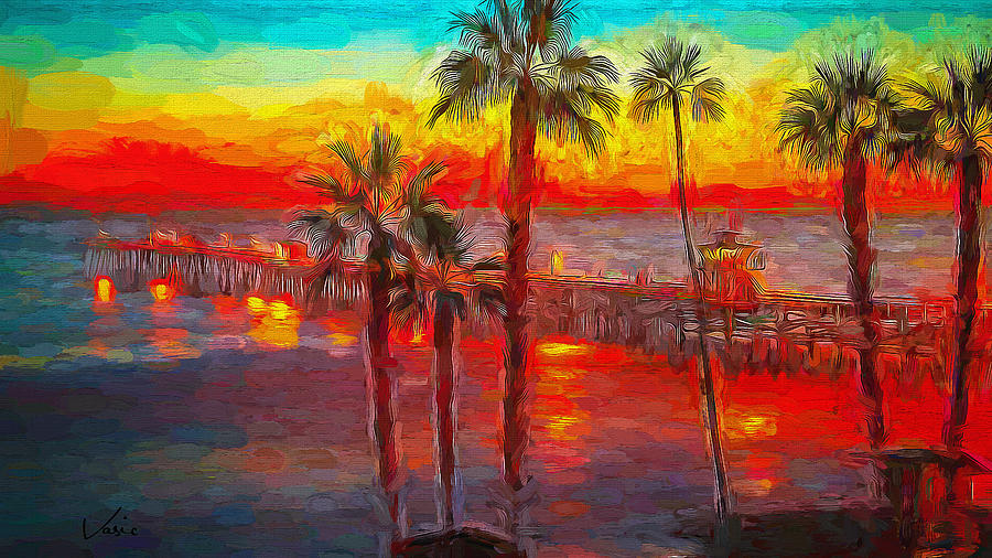 Palms kingdom 2 Painting by Nenad Vasic