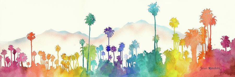 Palms on the Spectrum No. 4 Painting by John Ressler