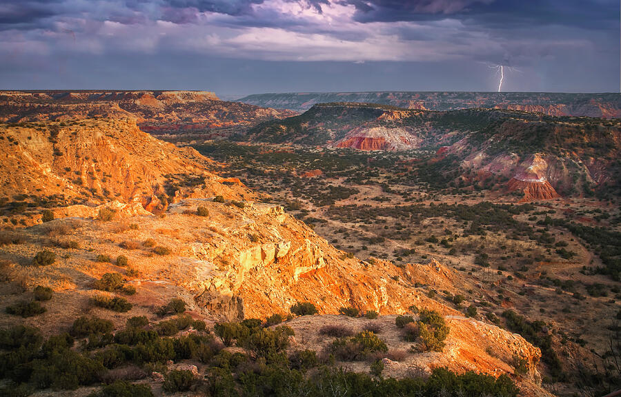 Palo Duro Canyon Sunset  Photograph by Harriet Feagin