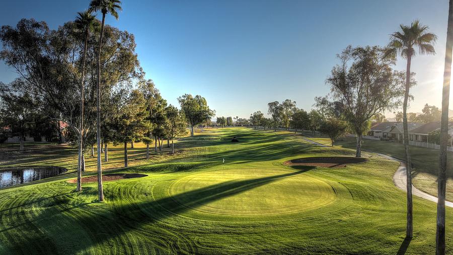 Palo Verde CC in Sun Lakes with Mower Photograph by Ryan Barmore - Pixels