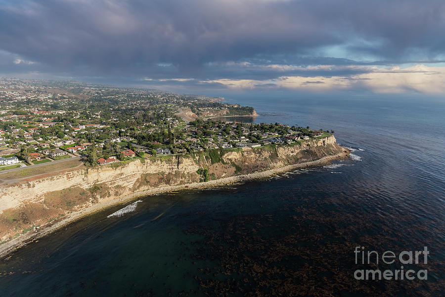 Palos Verdes Estates California Coast Aerial Storm Photograph by ...