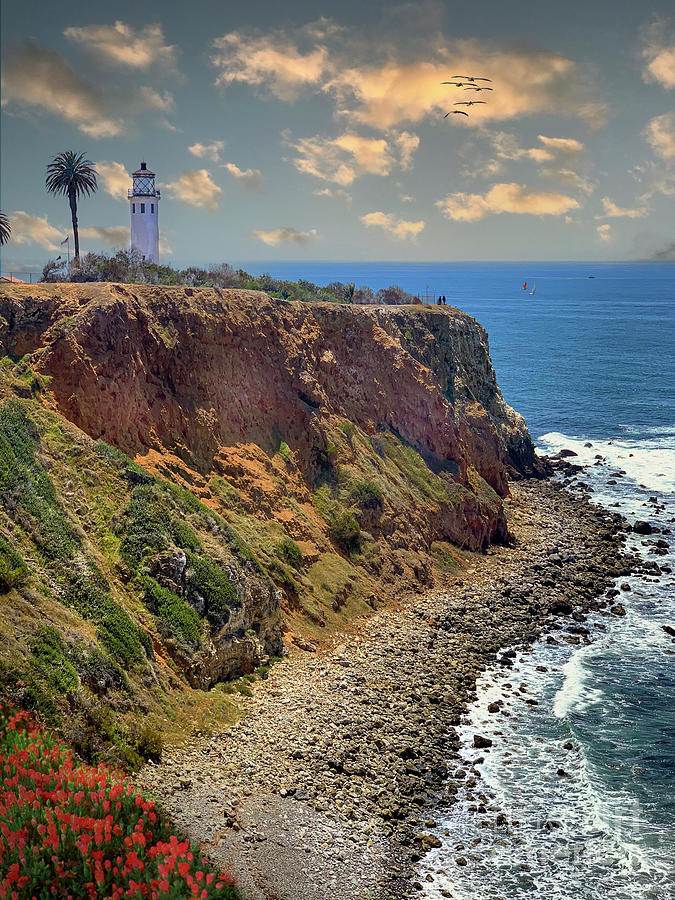 Palos Verdes Vicente Lighthouse Photograph by David Zanzinger