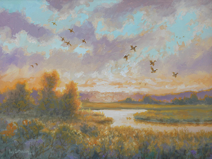 Pamunkey River Sunset Painting