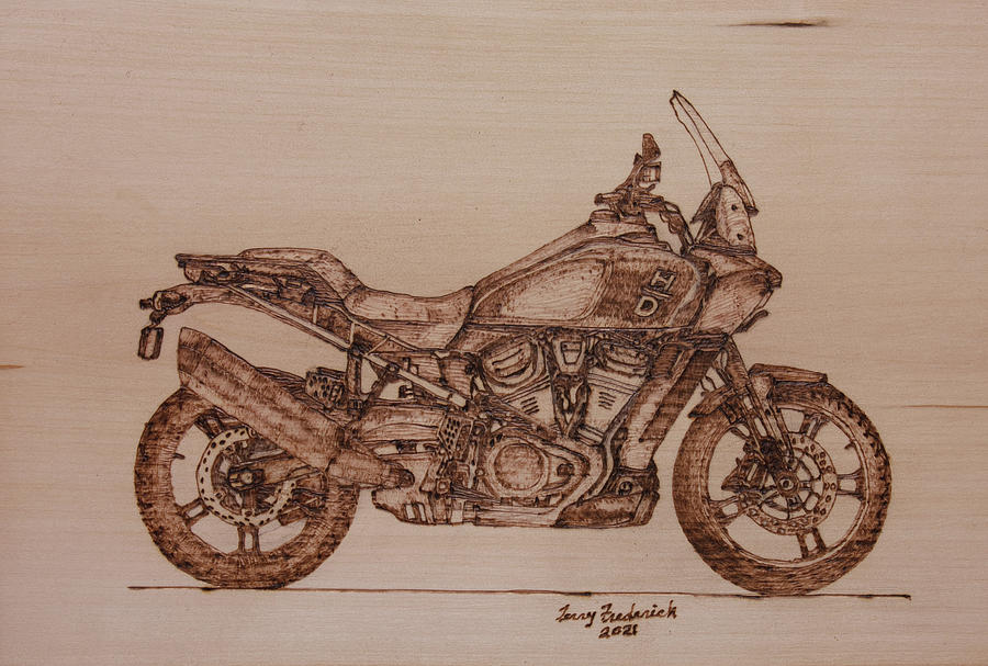 Pan America 1250 Pyrography by Terry Frederick
