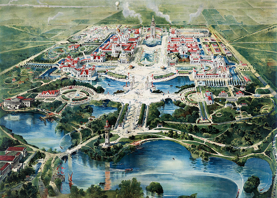 Pan American Exposition Buffalo World's Fair 1901 Painting by War