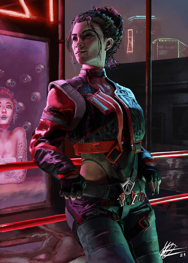 Panam Palmer Cyberpunk2077 Digital Art By Michael Cain Fine Art America 