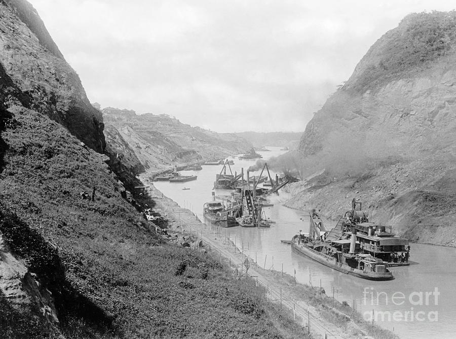 Panama Canal, c1912 Photograph by Granger
