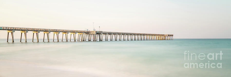 Panama City Beach Florida Pier Panorama Photo Photograph by Paul Velgos