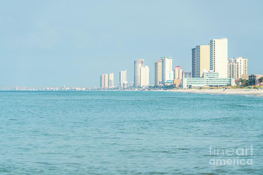 Panama City Beach Florida Skyline Photo Photograph by Paul Velgos