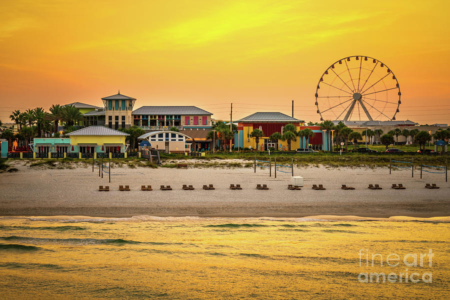 Panama City Beach Florida Sunrise Photo Photograph by Paul Velgos