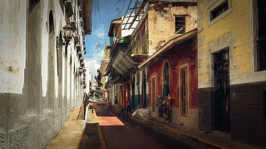Panama City Side Street Photograph by Nicholas McCabe