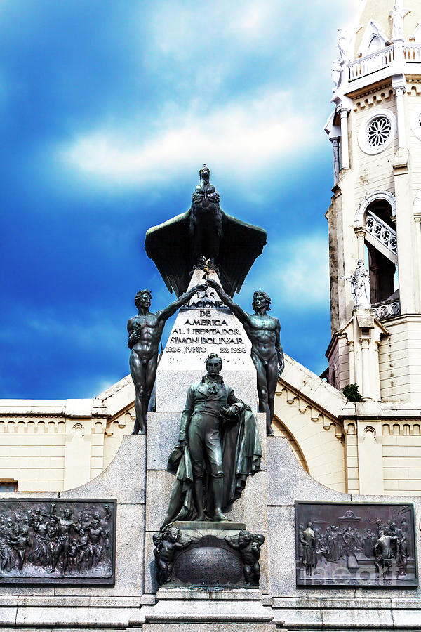 Panama City Simon Bolivar Monument Photograph by John Rizzuto