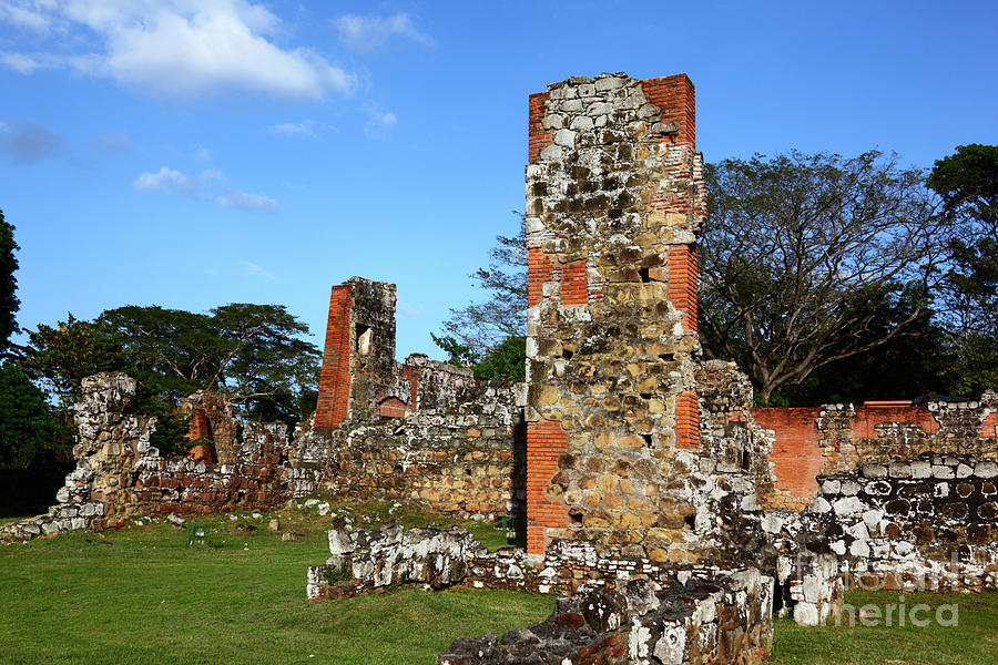 Panama Viejo ruins Photograph by James Brunker