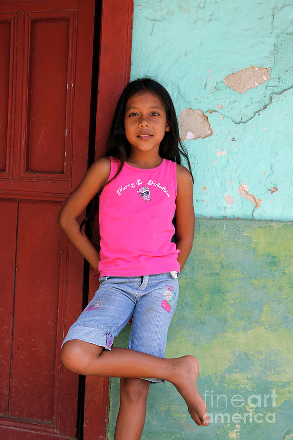 Panamanian Girl Portrait Photograph by James Brunker