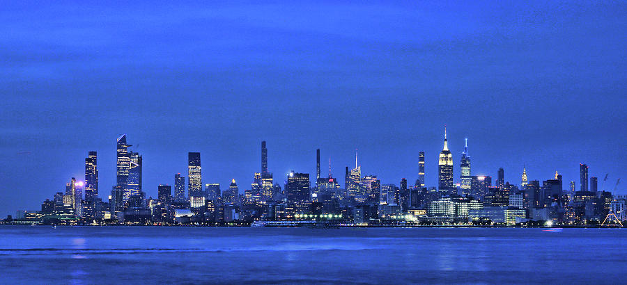 Panorama Of Manhattan Skyline As Seen From Jersey City Photograph