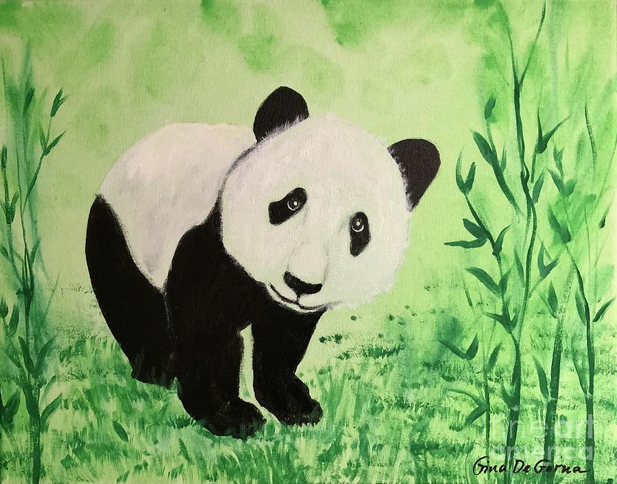 Panda Digital Art by Gina De Gorna