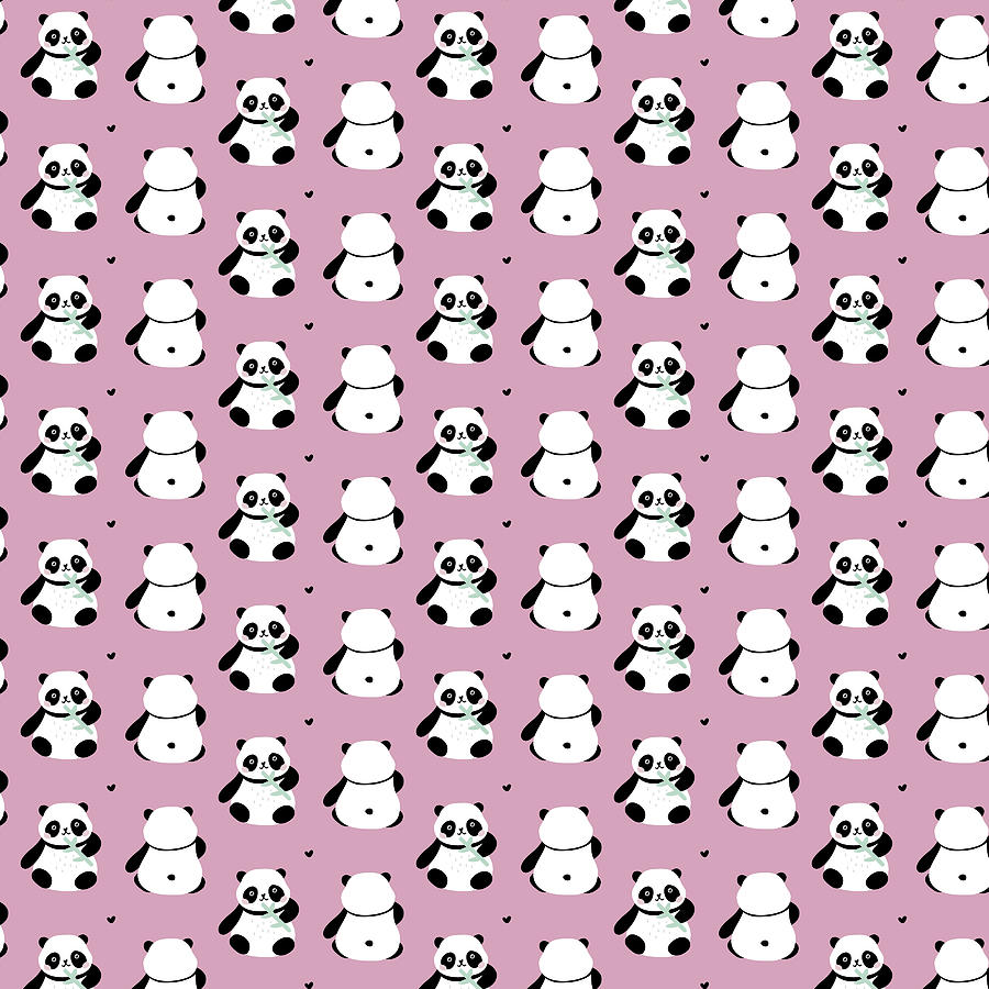 Panda Girl Neck Gator Funny Pandas Digital Art by Stacy McCafferty - Pixels