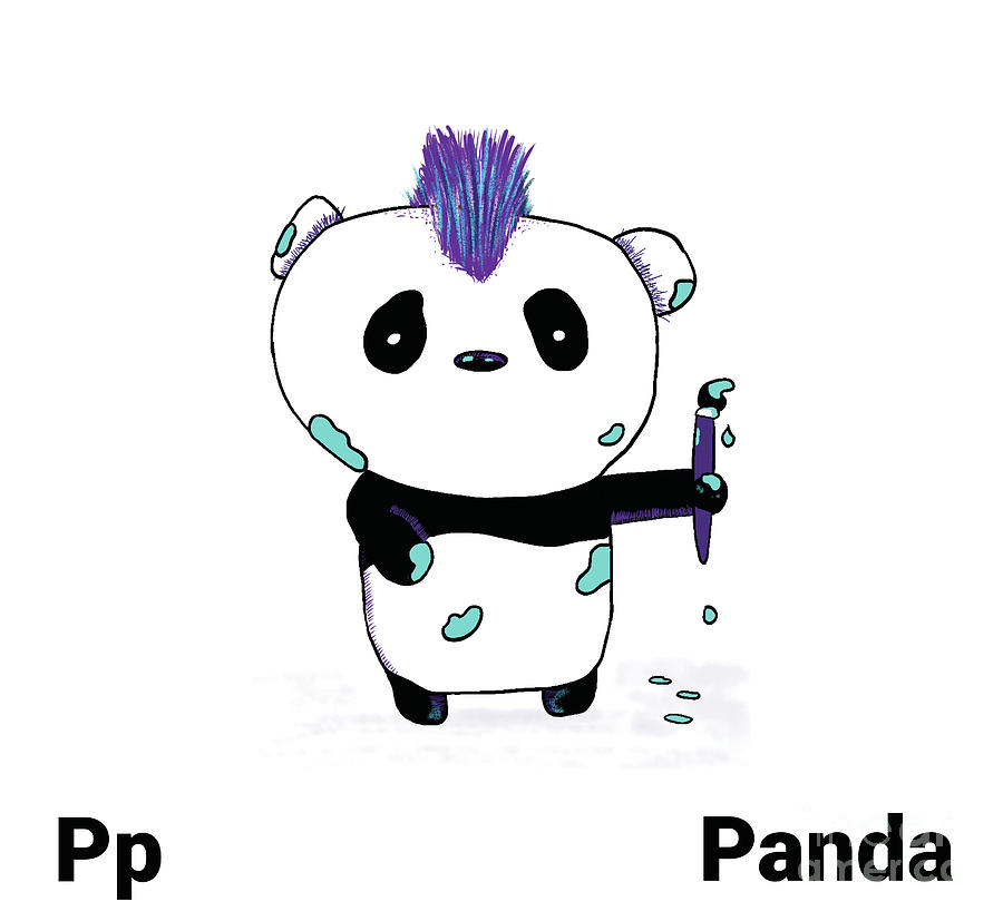 Panda Nursery Art Drawing
