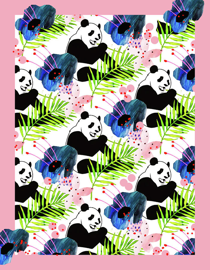 Panda Time Digital Art by Fine Art by Alexandra
