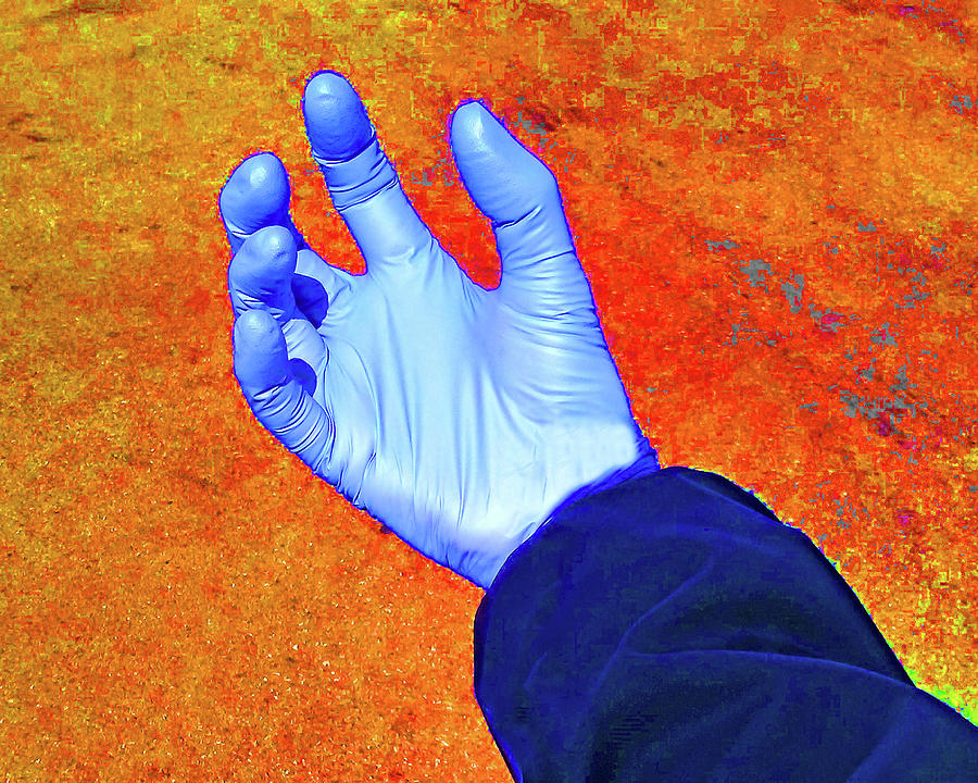 Pandemic Glove The Fires of Hell Photograph by Andrew Lawrence