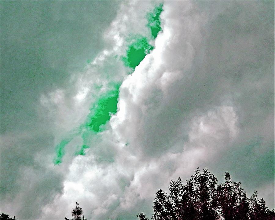 Pandemic Green Sky Photograph by Andrew Lawrence