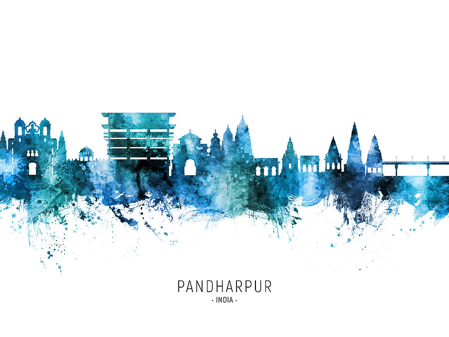 Pandharpur Skyline India #05 Digital Art by Michael Tompsett