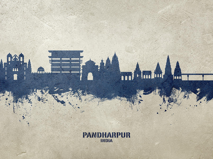 Pandharpur Skyline India #07 Digital Art by Michael Tompsett