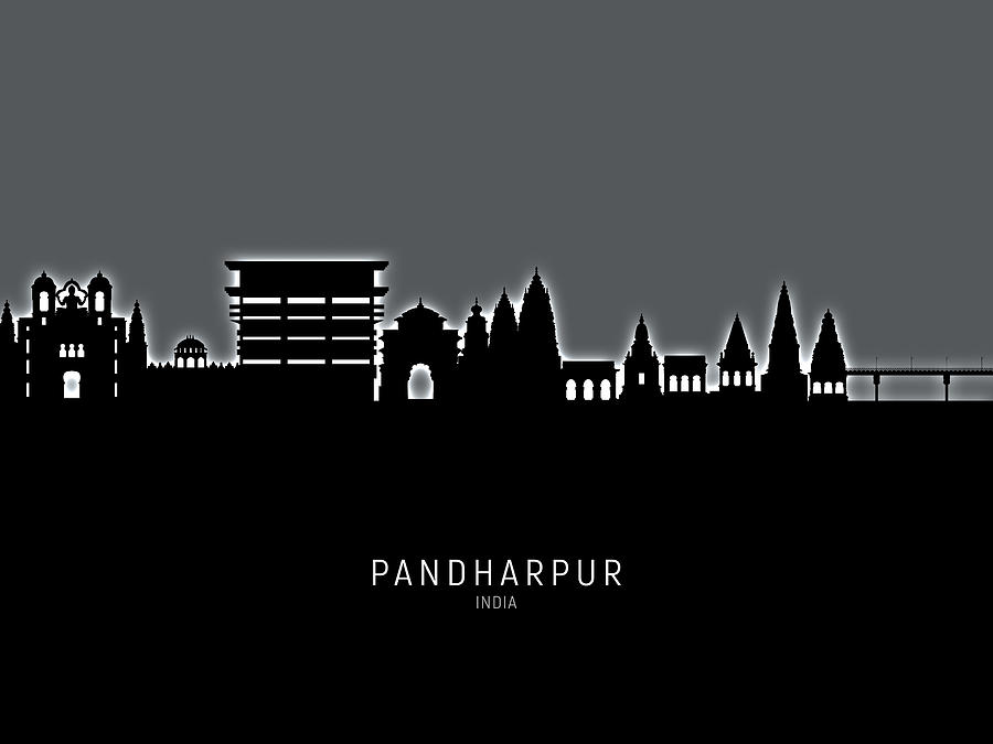 Pandharpur Skyline India #10 Digital Art by Michael Tompsett