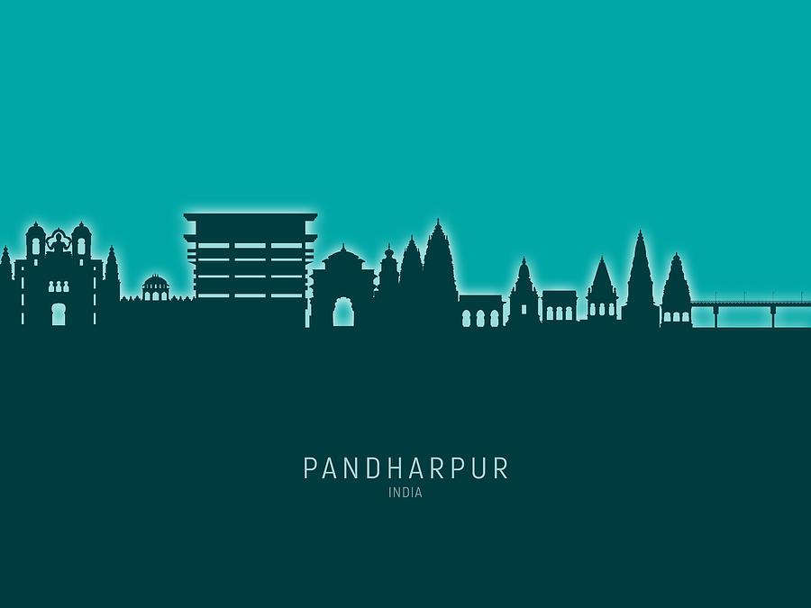 Pandharpur Skyline India #11 Digital Art by Michael Tompsett