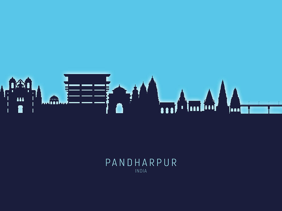 Pandharpur Skyline India #12 Digital Art by Michael Tompsett