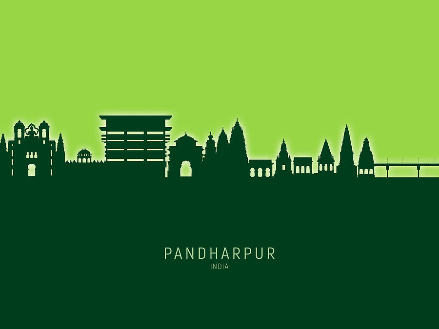 Pandharpur Skyline India #13 Digital Art by Michael Tompsett