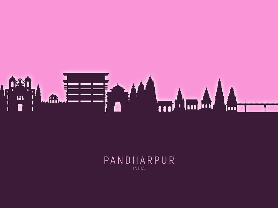 Pandharpur Skyline India #14 Digital Art by Michael Tompsett