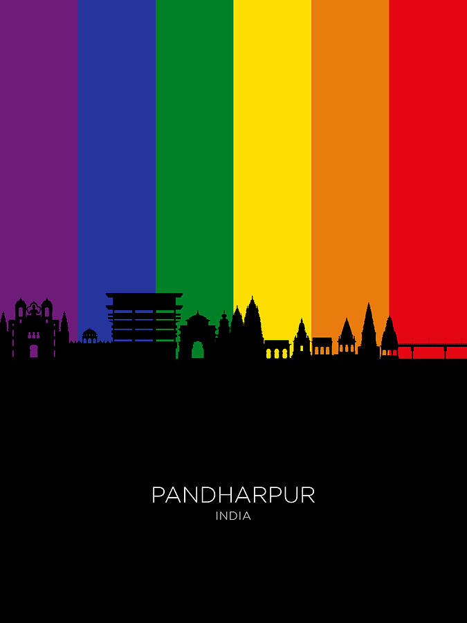 Pandharpur Skyline India #17 Digital Art by Michael Tompsett