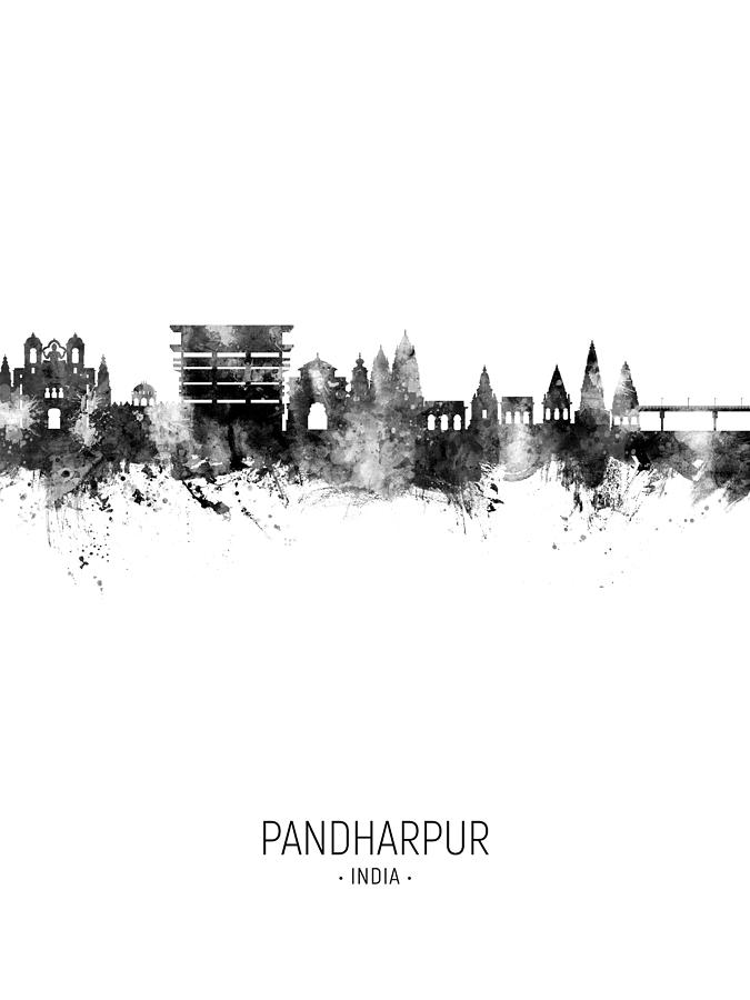 Pandharpur Skyline India #22 Digital Art by Michael Tompsett