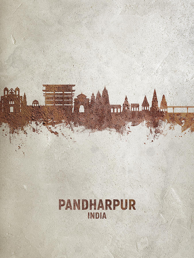 Pandharpur Skyline India #34 Digital Art by Michael Tompsett