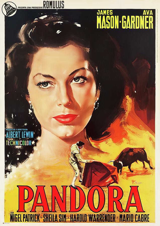 Ava Gardner Mixed Media - Pandora and the Flying Dutchman, with Ava Gardner, 1951 by Movie World Posters