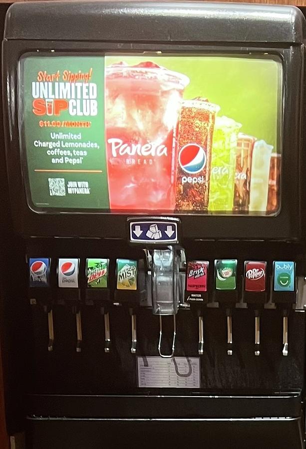 Panera Bread 6-Flavor Counter Electric Soda Fountain System with ice ...