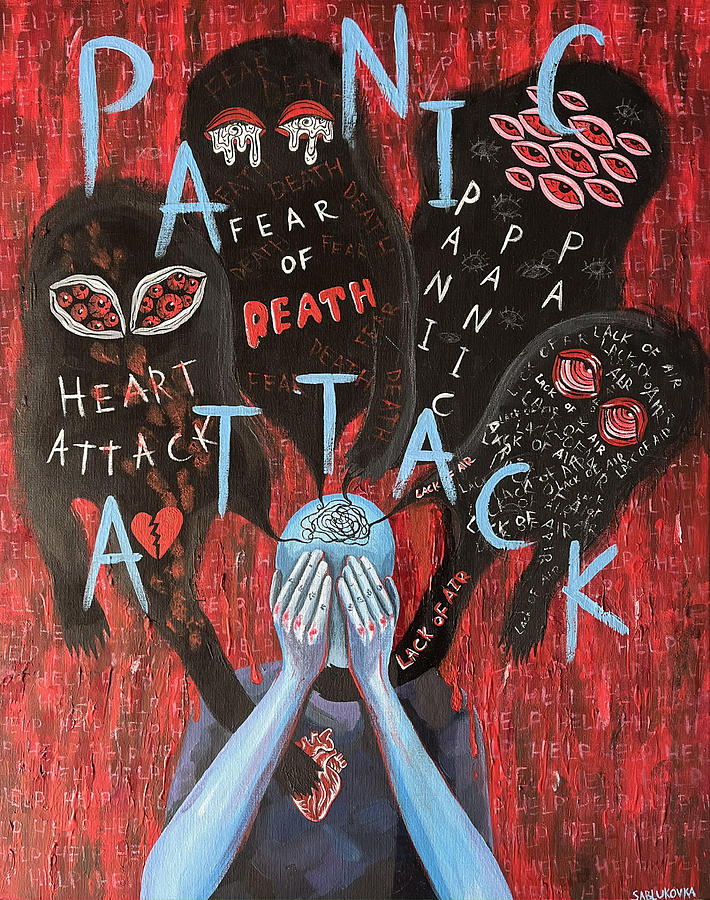 Panic attack Drawing by Sonya Sablukova - Fine Art America