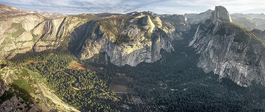 Pano of Yosemite Valley Photograph by Gary Geddes