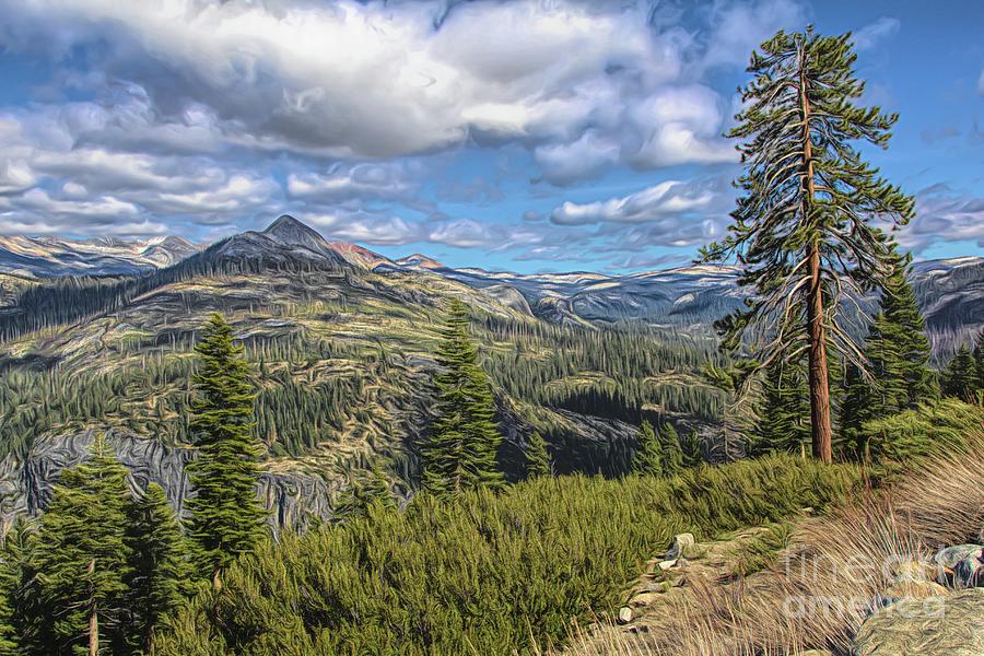 Pano Yosemite Valley Color Awesome  Photograph by Chuck Kuhn