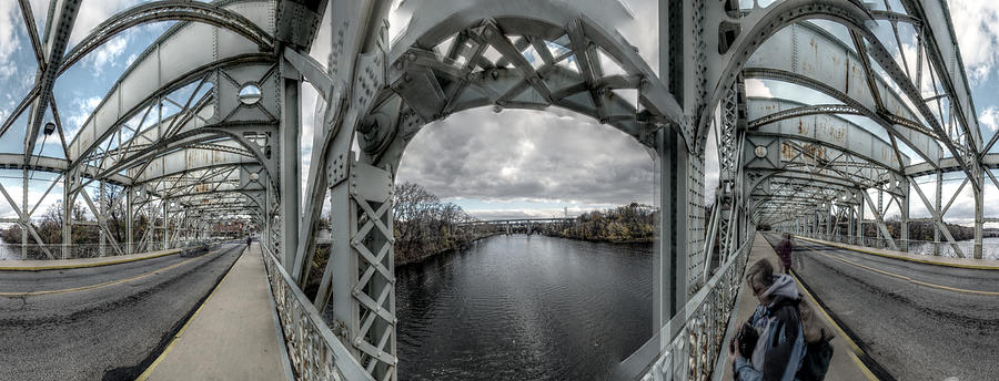 Panorama Photograph - Panorama 3152 Falls Bridge by Bob Bruhin